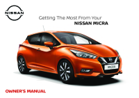 Nissan Micra K14 - Owners manual EN 2018